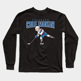 Cale Makar Caricature Long Sleeve T-Shirt